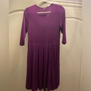 Purple Dress With Pockets, Size Small, Super Soft